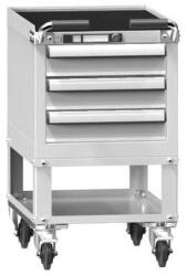 POLAK Műhelykocsi ZLM39-1, 19x27D, 442 x 600 x 785 mm, szürkés-szürke