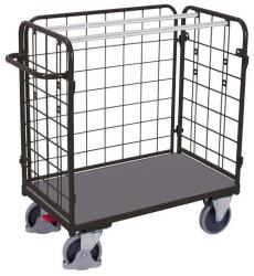 Cordes 3 hálós falú kocsi, 500 kg-ig, 119 x 62, 5 x 122 cm, szürke