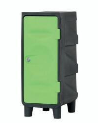 EMP Műanyag öltözőszekrény EMP, lábakon, 1 rész, világoszöld