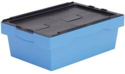 UTZ Műanyag szállítódoboz színes burkolattal, 38 l, fekete