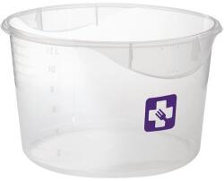 Rubbermaid Kör alakú tárolódoboz, 11, 4 l, allergénekhez, átlátszó, lila