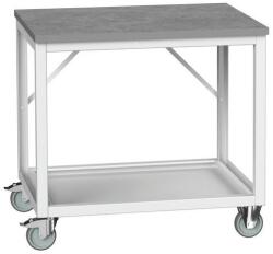 bott Mobil műhelyasztal Bott Verso Frame, 93 x 100 x 80 cm, linóleum, szürke-szürke