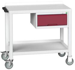 bott Mobil műhelyasztal Bott Verso Weld, 91 x 100 x 60 cm, 1 fiókos, acél, szürke-piros