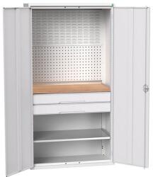 bott Fiókos műhelyszekrény Bott Verso, 200 x 105 x 55 cm, 1 polc, 2 fiók, szürke-szürke