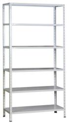 Kovona Arzal fém polcállvány, alapkivitel, 200 x 100 x 40 cm, 1500 kg, 6 polccal, fehér