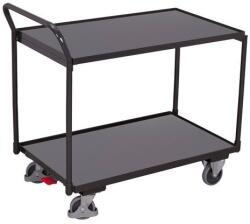 Variofit Polcos kocsi fogantyúval, 250 kg-ig, 2 polc, 101 x 112, 5 x 72, 5 cm, szürke