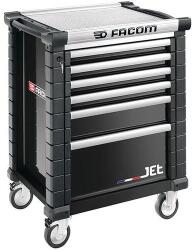 FACOM Szerszámos műhelykocsi JETM3, 6 fiókos, fekete