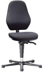 Bimossa Munkalaboratóriumi szék Bimos Basic 9135 kerekekkel, lábtartó nélkül, szinkron mechanizmus, szövet, magas háttámla, fekete