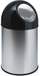 V-Part Bullet szemetes belső betéttel, 30 l, rozsdamentes acél/fekete