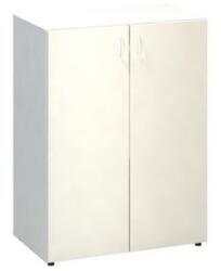 Alfa Office Alfa 500 közepes, széles szekrény, 106, 3 x 80 x 47 cm, ajtóval, fehér mintázat