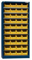 Polak Szekrény dobozokkal UK1-B1, 950 x 400 x 1950 mm, sötétkék