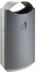 VEPA BINS Kültéri szemeteskosár fedéllel, 68 l, szürke