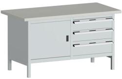 bott Műhelyasztal Bott Cubio Tároló, 84 x 150 x 75 cm, 3 fiók, szekrény, linóleum, szürke-szürke