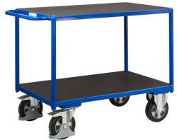 Variofit Polcos kocsi fogantyúval, 1000 kg-ig, 2 polc, 92, 5 x 139 x 80 cm, kék