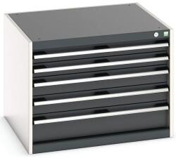 bott Műhely fiókos szekrény Bott Cubio, 60 x 80 x 75 cm, 5 fiókos, szürke-antracit