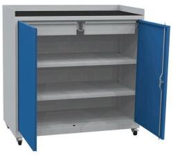 Kovona Guruló szerszámtartó műhelykocsi, 104 x 100 x 50 cm, szürke/kék