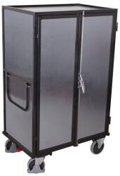 Cordes Szekrénypolcos kocsi csuklós ajtókkal, 5 polccal, 500 kg-ig, 131, 5 x 91 x 181 cm, szürke