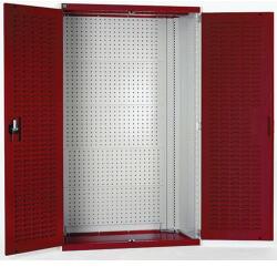 bott Műhelyszekrények perforált panelekkel szerszámtartókhoz/dobozokhoz, 200 x 105 x 52, 5 cm, szürke-piros