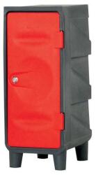 EMP Műanyag öltözőszekrény EMP, lábakon, lábakon, 1 rész, piros