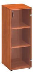 Alfa Office Alfa 500 közepes, keskeny szekrény, 106, 3 x 40 x 45, 8 cm, Üvegajtóval - jobbos kivitel, cseresznye mintázat