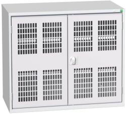 bott Műhelyszekrény polcokkal Bott Verso, drótajtó, 2 polc, 90 x 105 x 55 cm, szürke-szürke