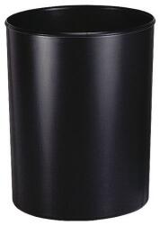 VEPA BINS Tűzálló papírkosár (tartállyal), 20 l, fekete