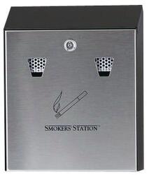 Rubbermaid Smokers' Station csikkgyűjtő, fekete és szürke