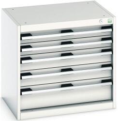 bott Műhely fiókos szekrény Bott Cubio, 60 x 65 x 52, 5 cm, 5 fiókos, szürke-szürke