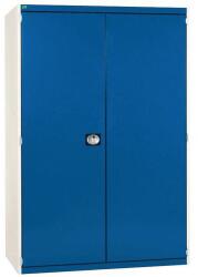 bott Műhelyszekrény Bott Cubio 160, 200 x 130 x 65 cm, perforált ajtó, szürke-kék