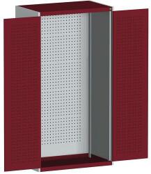 bott Műhelyszekrények perforált panelekkel szerszámtartókhoz/dobozokhoz, 200 x 105 x 65 cm, szürke-piros