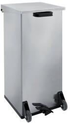 VEPA BINS Carro-Kick mobil szemetes, 110 l, rozsdamentes acél
