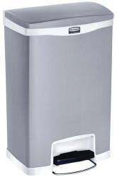 Rubbermaid Slim Jim Step On Front Step szemeteskuka, 50 l, matt rozsdamentes acél, fehér