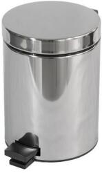 Merida Clean fém szemetes kosár, 5 l térfogat, fényes rozsdamentes acél