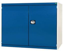 bott Műhelyszekrény Bott Cubio 160, 100 x 130 x 52, 5 cm, perforált ajtó, szürke-kék