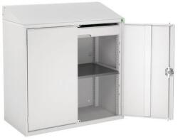 bott Szekrény ferde íróasztallal Bott, 113 x 105 x 55 cm, szürke-szürke