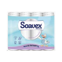 Paperdi Toalettpapír 3 rétegű kistekercses 100% cellulóz 162 lap/17, 01 m/tekercs 24 tekercs/csomag Soavex Maxi Scorta_Paperdi (ID8K200F24) - web24