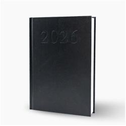 Bluering Határidőnapló agenda Standard A/5, napi, fehér lapokkal (fekete) 2027. Bluering® (19071) - web24