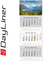 Dayliner Speditőr naptár 3 tömb, 3 hónap SP-3 330 × 880 mm, fehér lapokkal Hegy Dayliner 2026 (DL6SP-3H3-HE) - web24