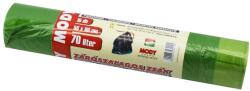  Szemeteszsák zárószalagos 70 liter 55 x 80 cm 15 db/tekercs zöld (46872)