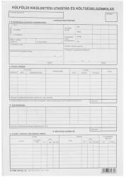 Pátria Külföldi kiküldetési utasítás és költségelszámolás, A/4 és 4 oldal B. 7300-261/ÚJ (B.7300-261/ÚJ) - web24