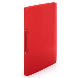 KARTON P+P Gyűrűskönyv A4, 2 gyűrűs 2cm gerinc áttetsző PP, Karton P+P Lines piros (2-164) - web24