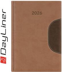 Dayliner Határidőnapló Memphis B5 heti, fehér lapokkal barna-csokoládé Dayliner 2026 (DL6AG-MEFB5HE-BC) - web24