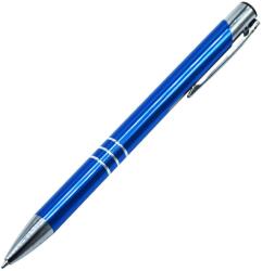  Golyóstoll nyomógombos fém kék test, Channel, írásszín kék (AP809488-06) - web24
