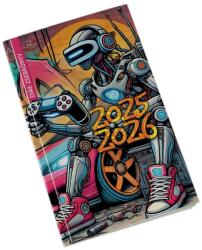 Realsystem Diák zsebkönyv 125mmx205mm, fehér lapokkal 2025/2026 graffiti Realsystem (5313-60) - web24