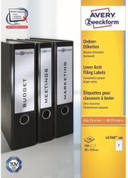 AVERY Etikett címke, 192 x38mm, iratrendezőre 7 címke/ív, 100 ív/doboz, Avery fehér (L4760-100) - web24