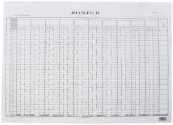 Bluering Jelenléti ív A3, nagy 1 hónapos 2 oldalas C. 60-3 (37488) - web24