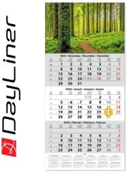 Dayliner Speditőr naptár 1 tömb, 3 hónap SP-1 330 × 670 mm, fehér lapokkal Erdő Dayliner 2026 (DL6SP-1H3-ER) - web24