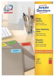 Avery Etikett címke, 70 x37mm, univerzális, 24 címke/ív, 100 ív/doboz, Avery piros (3448) - web24