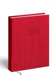 Realsystem Határidőnapló 2day B/6, kétnapos beosztás + jegyzetlap piros Realsystem 2027 (5441-09) - web24
