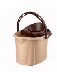 Planet Felmosó vödör 12 literes műanyag kicsavaró kosárral barna UP601-210 (UP601-210)